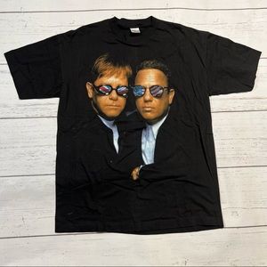 Vintage Elton John Billy Joel Summer of 94 Tour Concert Graphic T Shirt USA XL